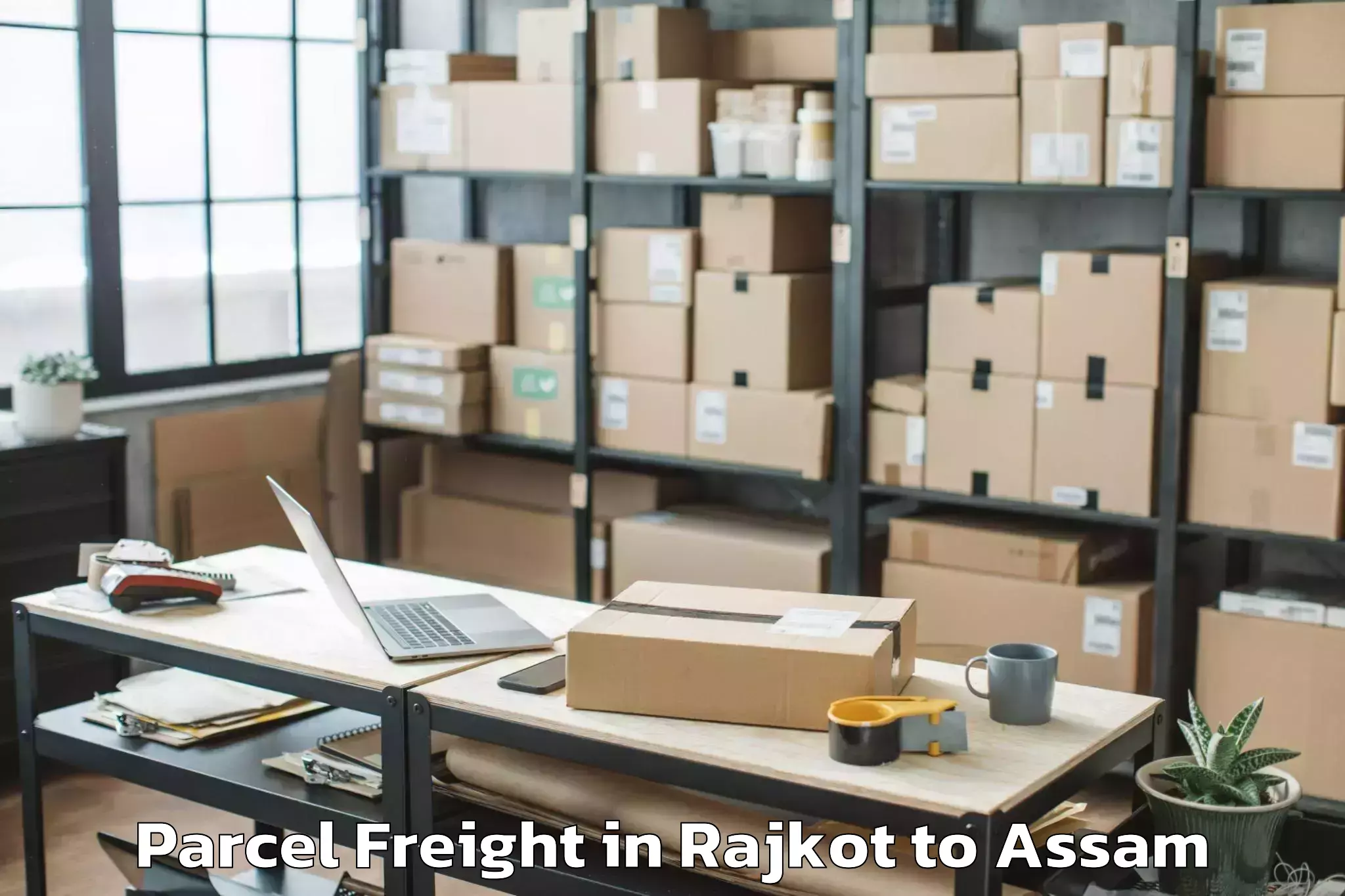 Reliable Rajkot to Kaliabor Parcel Freight